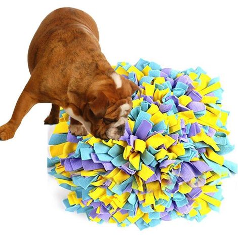 Hunde-Stillmatte, gewebte Futtermatte für Hunde (31 x 31 cm), fördert die natürliche Nahrungssuche