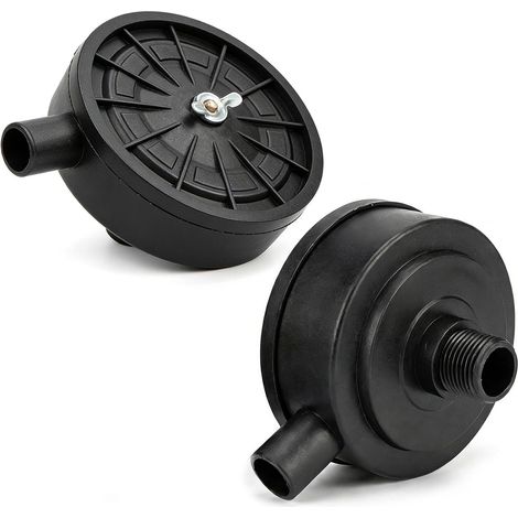 Filtre à Air Compresseur Silencieux, Filtre Compresseur d'Air 1/2" 20mm Filetage Masculin Plastique, Accessoire Compatible avec Chaudières et Compresseurs d'Air - 2 Pièces (1/5)