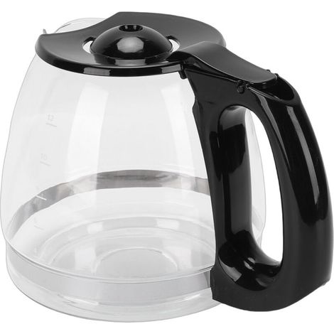 Cafetière en verre facile à nettoyer, résistante à la chaleur et au froid, avec carafe de rechange et poignée pour cafetière BD 12 tasses 1,8 L