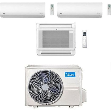 Climatizzatore Condizionatore Midea Console + Xtreme R32 Trial 9000 + 9000 + 12000 BTU con U.E. M3OA-27HFN8-Q INVERTER Classe A++/A+ (1/2)