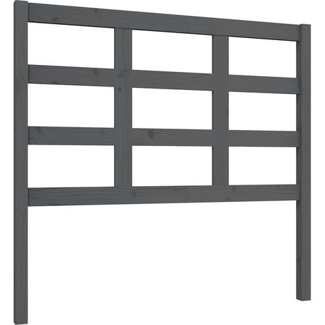 Maison Exclusive - Cabecero de cama madera maciza de pino gris 10 (1/5)