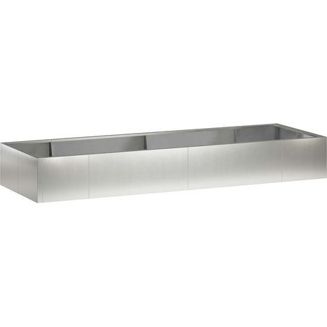 Retaining Wall 8 pcs 300 x 100 x 40 cm Stainless Steel Silver vidaXL (1/5)