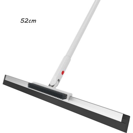 Raclette En Silicone - Manche Réglable 125 Cm - Pour Salle De Bain Cuisine Sol Vitre - Nettoyage Sans Trace D Eau - 1 Pièce (1/3)