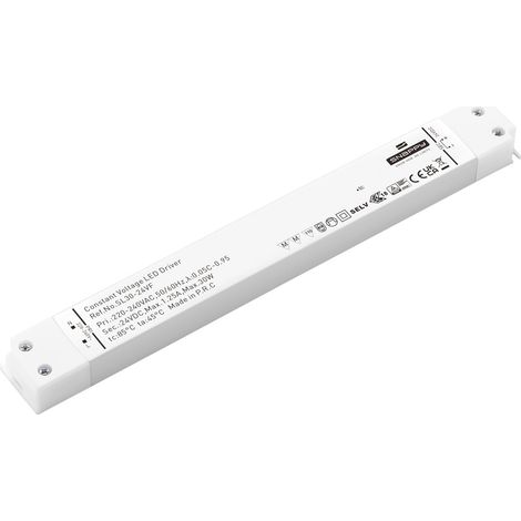 Dehner Elektronik SL 30-24VF LED-Treiber Konstantspannung 30 W 1.25 mA 24 V/DC Überlastschutz, Über