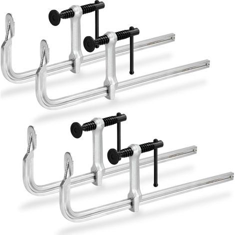 Kit de 4 serre-joints, 300mm (12") serre-joints en acier forgé léger à usage modéré (204 kg) pour soudure et travail du bois (1/5)