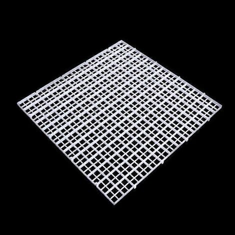Panneau de séparation d'aquarium en plastique avec grille, diffuseur de lumière et bac de filtration inférieur (1/4)
