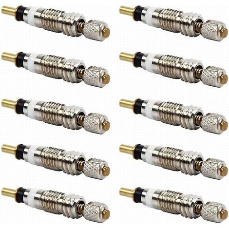 Lot de 10 obus de valve Presta universels Holdlebe pour VTT → Lot de 10 obus de valve Presta universels Holdlebe pour VTT (1/5)