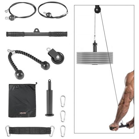 Poulie Musculation Capacité 127 kg Système de Poulies pour (1/5)