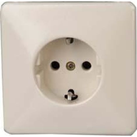Schuko-Prise de courant Blanc arctique UP, blanc, lose (1/3)