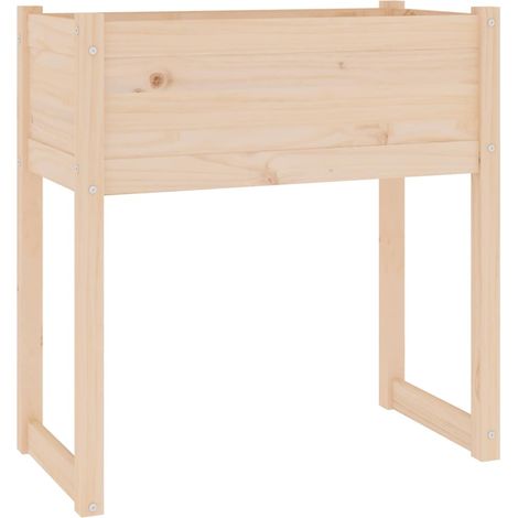 Maison Exclusive - Jardinera de madera maciza de pino 78x40x81 cm (1/5)