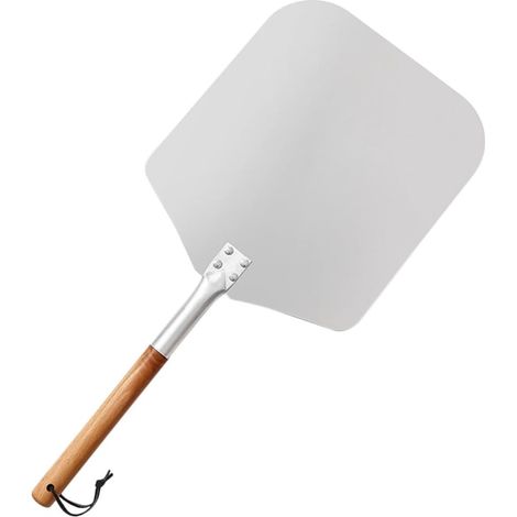 Pizza en Aluminium avec Manche en Bois Spatule M tallique L
