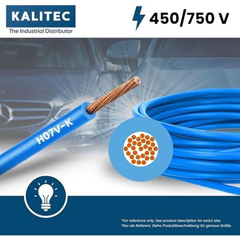 Câble de mise à la terre H07V-K 6mm² Aderleitung flexible en cuivre systèmes PV câble d'énergie solaire câble de mise à la terre PVC câble monoconducteur vert-jaune (1/4)