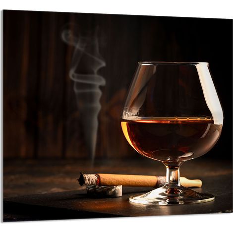 GLASPLATTE FÜR KÜCHE 65x60 Wein