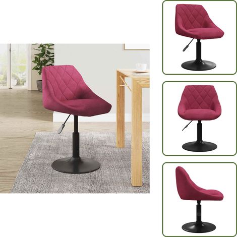 Tabouret de bar Rouge bordeaux Velours - Tabouret De Bar - Tabourets De Bar - Chaise De Comptoir - Chaises De Comptoir (1/5)