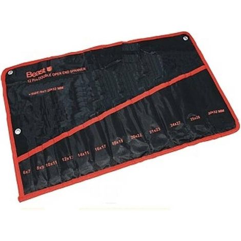 Trousse pour Jeu de Clés 12 Pcs - 6-32 mm - Pratique et Durable - Qualité supérieure - Efficace et robuste - Beast (1/5)