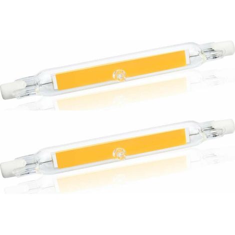 VURAHOME -5W R7s 78MM Ampoule LED de J78 COB filament, 500 lumens 360 degrés, ampoule halogène 30W 48W 50W équivalent, parfait pour maison, cuisine, pièce, balcon, bureau etc(2pcs, Lumière du jour 400 (1/5)