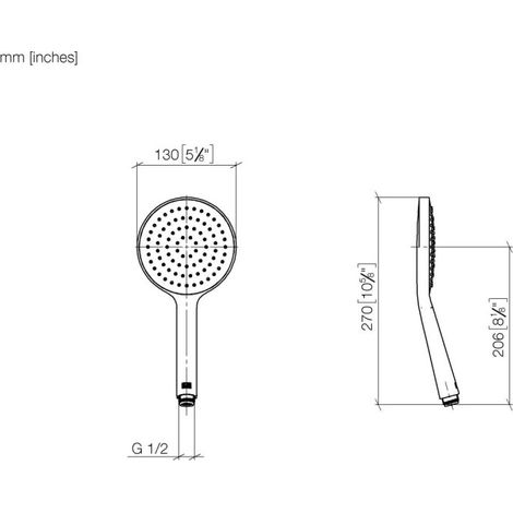 Dornbracht 28027979-080010 Douchette de main SERIENNEUTRAL 28027979 (1/2)