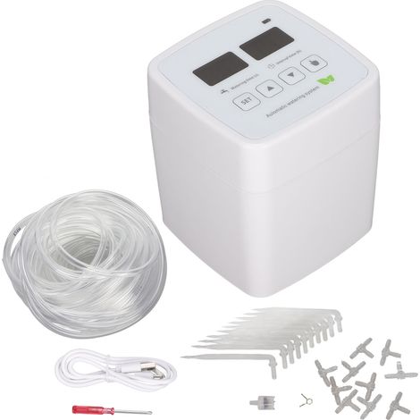 Arroseur automatique programmable Système d'irrigation goutte-à-gotte intelligent avec pompe 2,5m pour plantes jardin balcon (1/5)