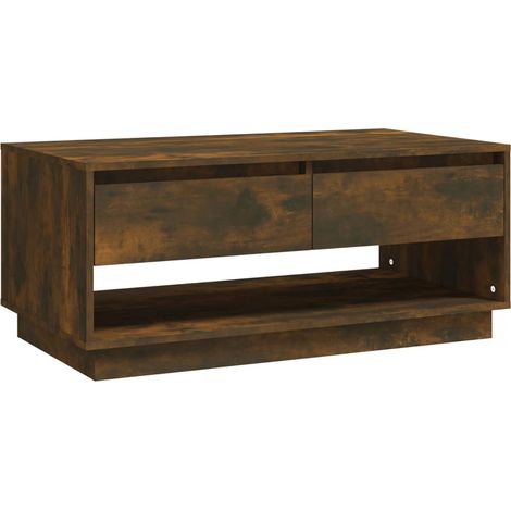 Maison Exclusive - Mesa de centro madera de ingeniería roble ahum