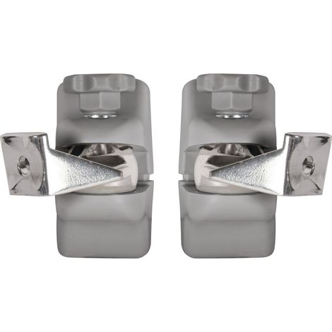 7 cm Heimkinolautsprecher-Wandhalterungs-Set Mountlogic Farbe: Silber