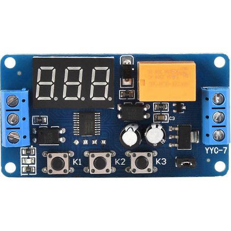 Module de temporisation réglable avec relais de commande de minuterie 3 V, 3,7 V, 4,5 V, 5 V, 6 V et 7,4 V