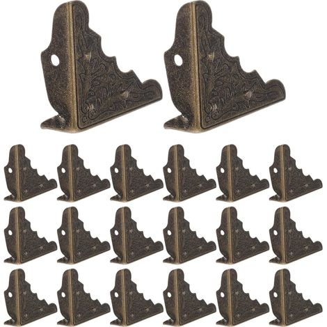 Lot de 20 protections d'angle style chinois pour boîtes et malles, en (1/5)