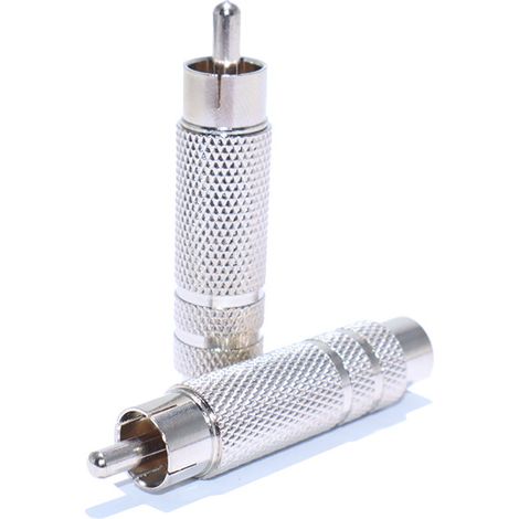 All-metal RCA male to 6.35 mm female jack audio adapter, RCA male to 6.5 mm female jack AV converter (1/4)