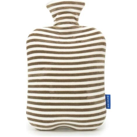 Bouillotte, bouillotte 2L avec housse, Marron (1/5)