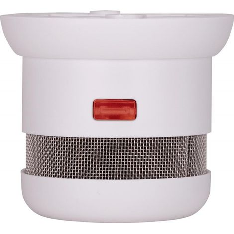 Détecteur de fumée compact à pile CR2 – Autonomie 5 ans – Alarme 88 dB – Installation facile avec bague Smart-clip – Ø 40 mm x H 40 mm - X671941