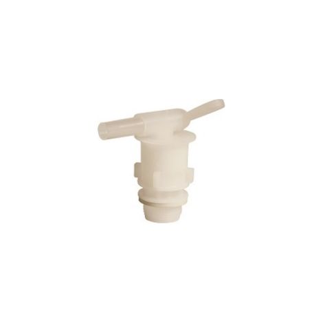 Rubinetto per fusti bianco 40 x 70 h mm ecoplast