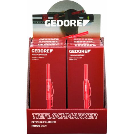 Gedore Présentoir marqueur de trous profonds 12 pièces (1/2)