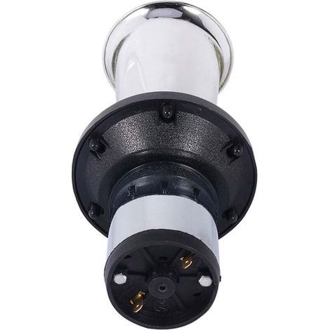 12v, 110DB Old Style Horn, 12V 490Hz Trompette De Voiture Klaxon Fort Alarme Corne Antique Vintage Type Classique AHH-OOO-GAH AHOOGA OOGA(argent) (1/4)