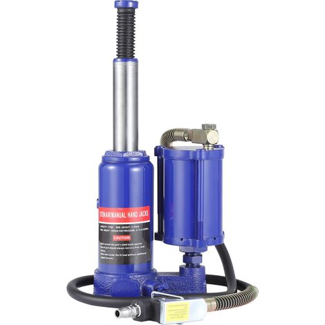 Hydraulik-Pneumatik-Flaschenwagenheber – Professionelles Heben mit mehreren Kapazitäten – Handpumpe, intensive Nutzung – 5T, Höhe 26-51 cm – Für Fahrzeuge, LKW, Anhänger, Autoreparaturen, Werkstatt (1/5)