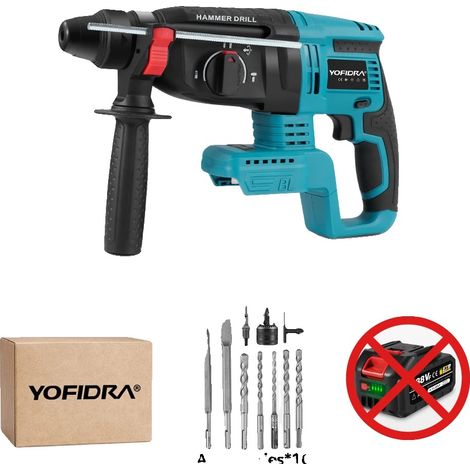 Perceuse à percussion électrique, sans fil, moteur sans balais, Aucune option de batterie 2 (1/2)