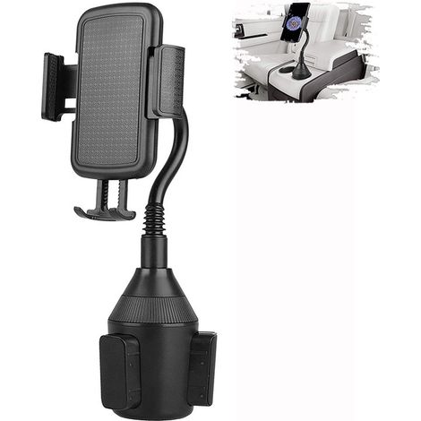 1 Pcs Porte Telephone Porte Gobelet,Support Telephone Voiture Gobelet Universel Porte La longueur Du Col de Cygne Peut Ajuster l'angle Du Porte-gobelet Support Gobelet pour iPhone,Samsung