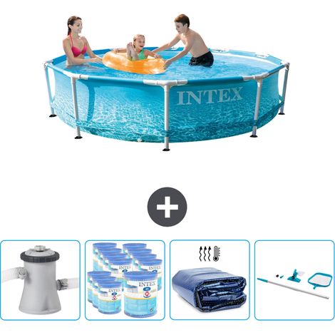 Intex Piscine Tubulaire Ronde - 305x76 cm - 5-pièces SCB90 (1/5)
