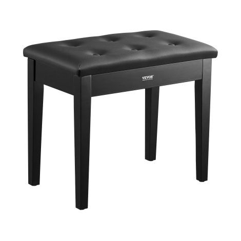 Banc de Clavier Piano Tabouret Siège Rembourré en Bois de (1/5)