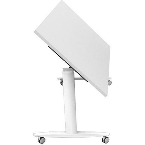 Artexport tavolo taxi multifunzionale 140 gambe in metallo con rotelle e piano pieghevole da 25 mm bianco