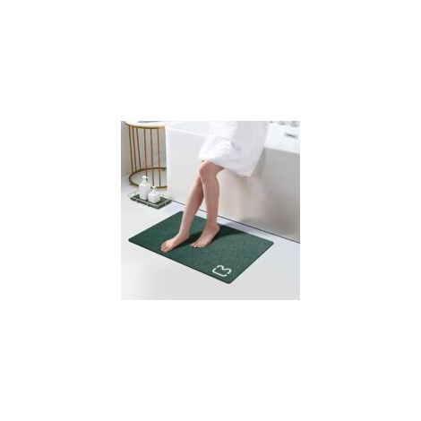 Tappetino da bagno in terra diatomacea, ultra assorbente, antiscivolo, ad asciugatura rapida, sottile e ideale per l'uso sotto le porte, davanti alla vasca da bagno, alla doccia o al lavandino. Dimens