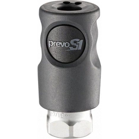 Coupleur ISO C DN6 taraudé BSPP - composite/acier traité anti-corrosion série CSI 06-CSI 061103 - Prevost