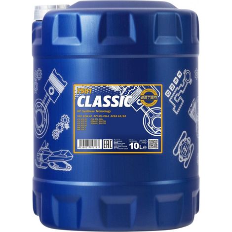 Huile moteur ContiClassic 10W-40 Huile en partie synthétique ACEA A3/B4 API CH-4 API SN 10 L Compatible avec VW Golf 7 3/5 portes 5G1, BQ1, BE1, BE2 Golf 4 3/5 portes 1J1 Golf 5 3/5 portes 1K1 (1/5)