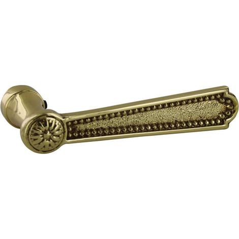 Dubois – Béquille simple louis xvi carré 7 – Décor patiné – Longueur 110 mm – Laiton massif – Saillie 46 mm – Vendu à l'unité (1/2)