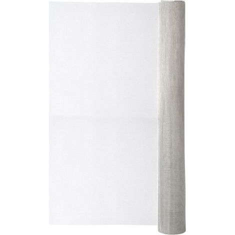 Moustiquaire en aluminium gris, H. 1 x L. 2 m