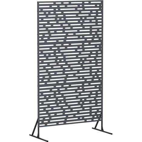 Schermo per Privacy 100 x 50 x 180 cm Acciaio Antracite vidaXL (1/5)