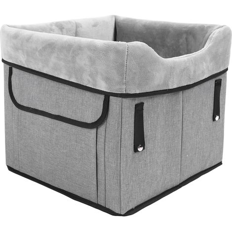 Sièges de Voiture pour Petits Chiens, siège de Voiture rehausseur Portable avec Brevet, lit pour Chien étanche pour siège Avant et arrière de Voiture, Laisse de sécurité à Clipser (1/5)