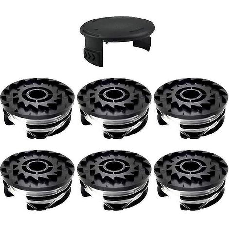 Set di bobine di ricambio per decespugliatore Parkside TLP-01 e tappo - 6 bobine resistenti, compatibili con PRTA 20-Li/PRT 550 (1/4)