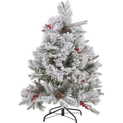 Künstlicher Weihnachtsbaum mit Schnee MASALA 120 cm Weiß