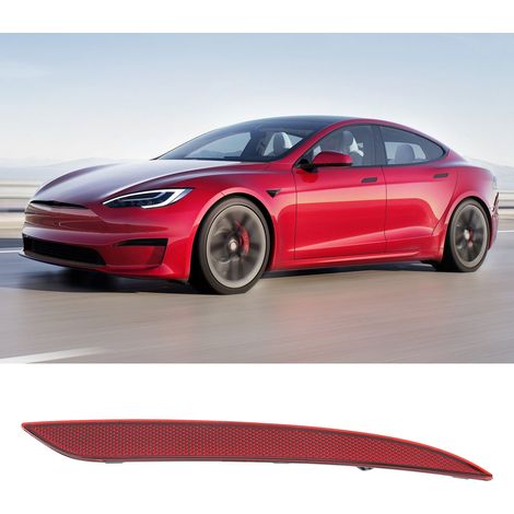 (T04) Les réflecteurs de pare-chocs arrière sont compatibles avec le côté droit des Tesla Model S 2018-2023. (1/5)
