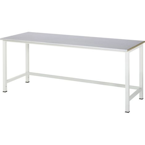 Établi Rau avec plateau à revêtement en tôle d'acier LxPxH 2000x800x825 mm