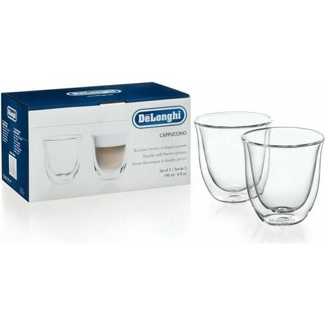 DELONGHI Lot de 2 tasses Capuccino - 19 cl (1/2)